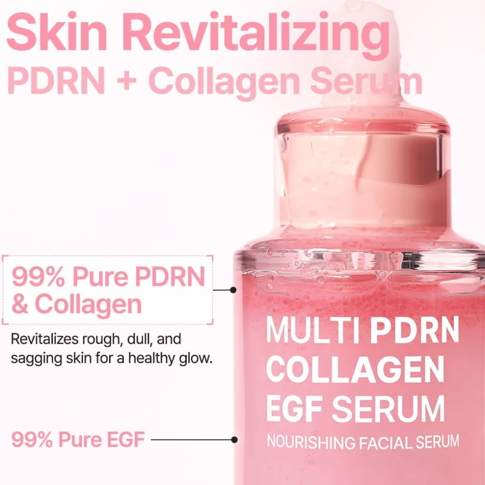 Purito Multi PDRN Collagen EGF Serum z PDRN, kolagenom in EGF za sijaj, elastičnost in revitalizacijsko nego kože.