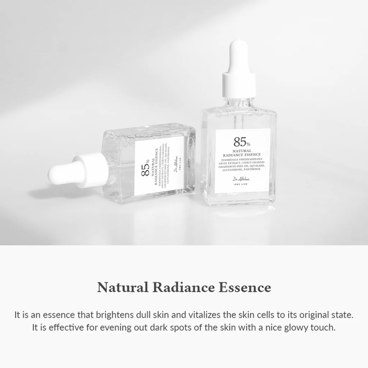 Dr. Althea Natural Radiance Essence ki vlaži, daje sijaj in izenačuje ten kože za zdravo in sijočo kožo.