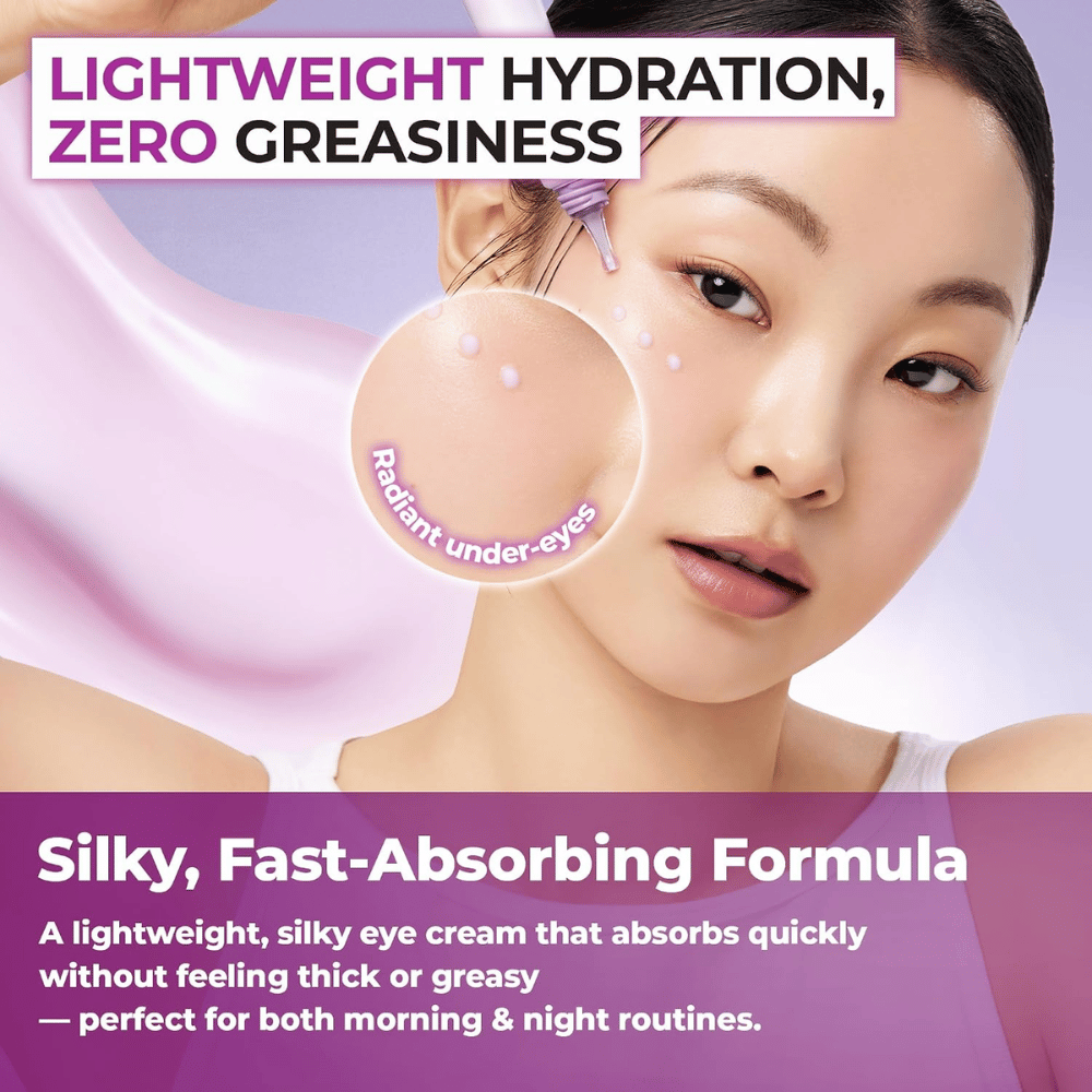 1. Jumiso Niacinamide 5+ Dark Circle Correcting Eye Cream – lahka krema za okoli oči, ki vlaži, ne da bi delovala mastno