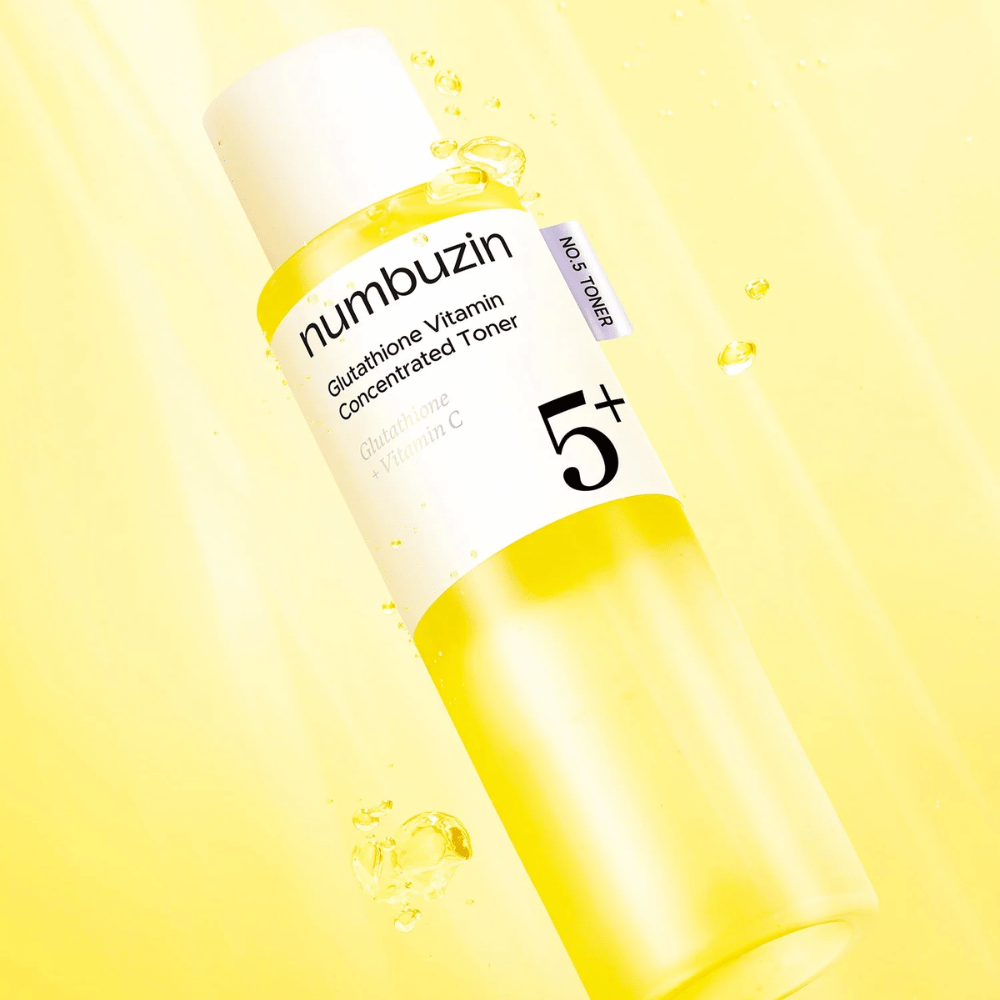 Numbuzin No.5+ Glutathione Vitamin Boosting Essential Toner posvetlitveni tonik za obraz proti pigmentnim madežem