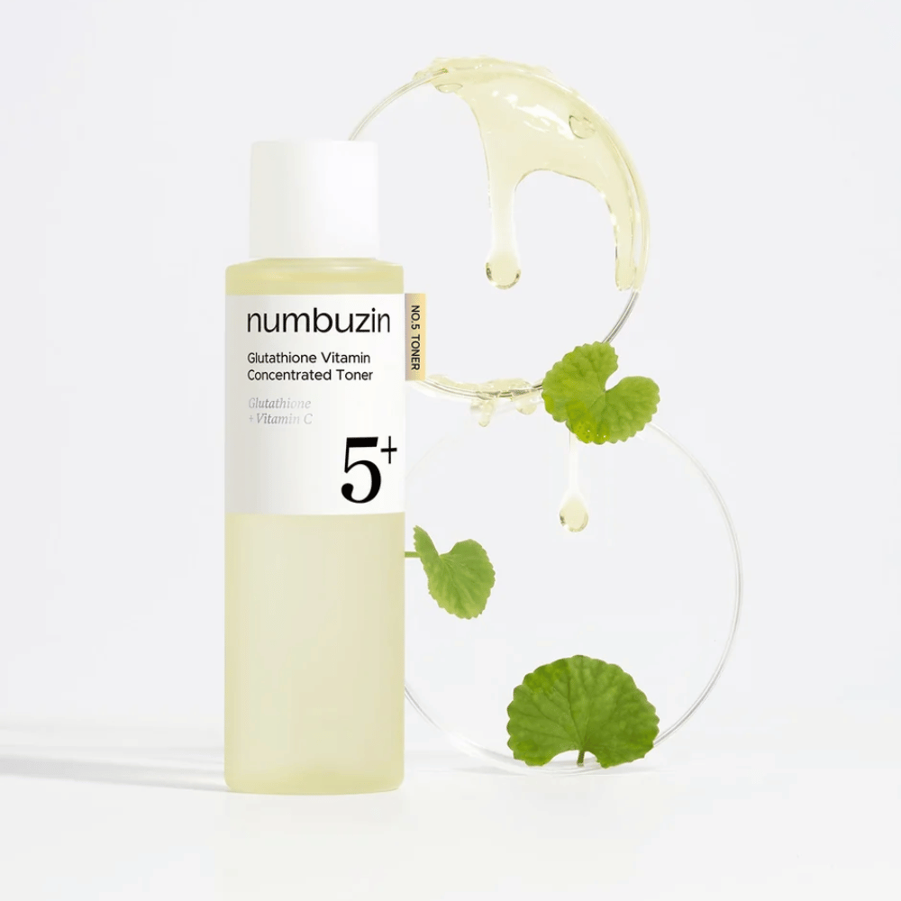 Numbuzin No.5+ Glutathione Vitamin Boosting Essential Toner z glutationom in vitaminom C za bolj čisto kožo