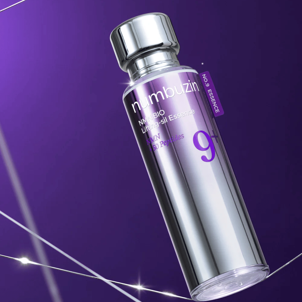 Numbuzin No.9 NAD+ Bio Lifting-sil Essence – luksuzna anti-age esenca s 50 peptidi in NAD+ za čvrstejšo in mladostnejšo kožo.