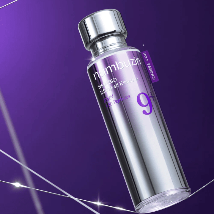 Numbuzin No.9 NAD+ Bio Lifting-sil Essence – luksuzna anti-age esenca s 50 peptidi in NAD+ za čvrstejšo in mladostnejšo kožo.