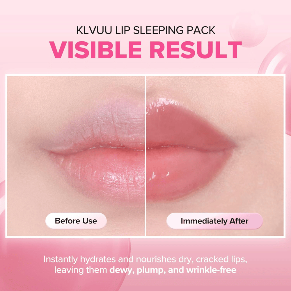 KLAVUU Nourishing Care Lip Sleeping Pack Coconut vlaži suhe ustnice, izboljša mehkobo in daje polnejši, sijoč rezultat.