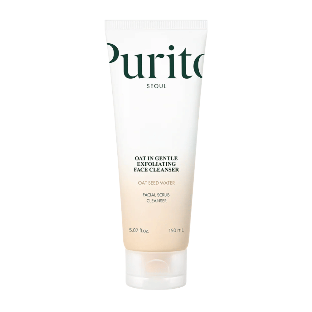 Purito SEOUL Oat In Gentle Exfoliating Face Cleanser – piling čistilna krema za obraz z ovsom za mehko in jasno kožo