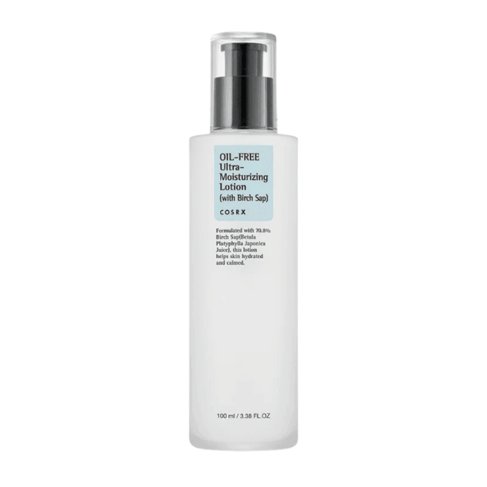 COSRX Oil-Free Ultra-Moisturizing Lotion with Birch Sap 100 ml oljefri vlažilna krema za občutljivo, mastno in aknam nagnjeno kožo