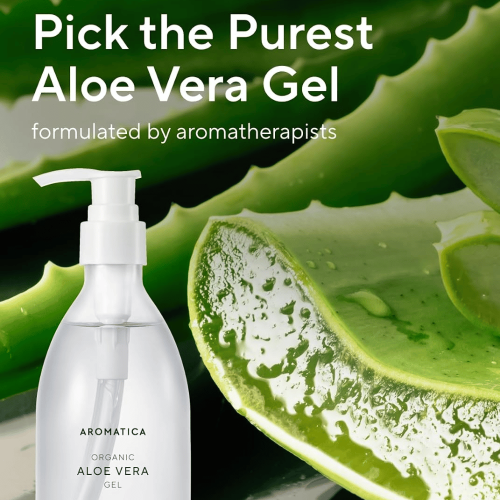 AROMATICA Organic Aloe Vera Gel – gel aloe vere z naravnim listom aloe vere