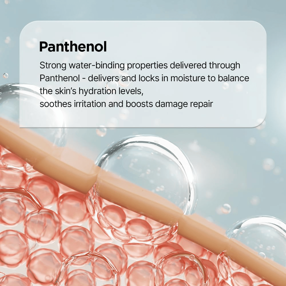 Pantenol krepi kožno bariero in vlaži kožo v Genabelle PDRN Enriched Recovery Balm