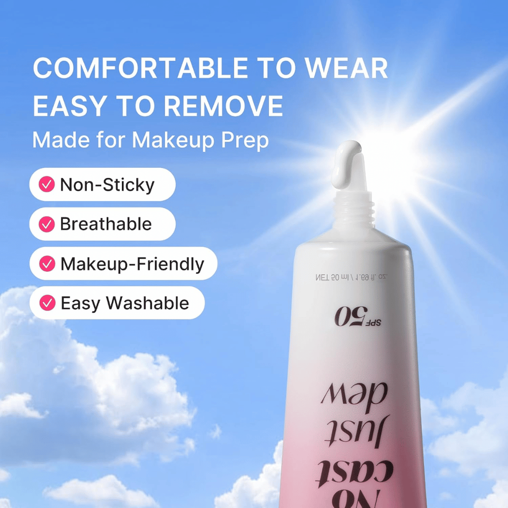 2. Medicube PDRN Hydrating UV Serum SPF 50+ – lahek serum za zaščito pred soncem z nelepljivo formulo, ki deluje pod ličili
