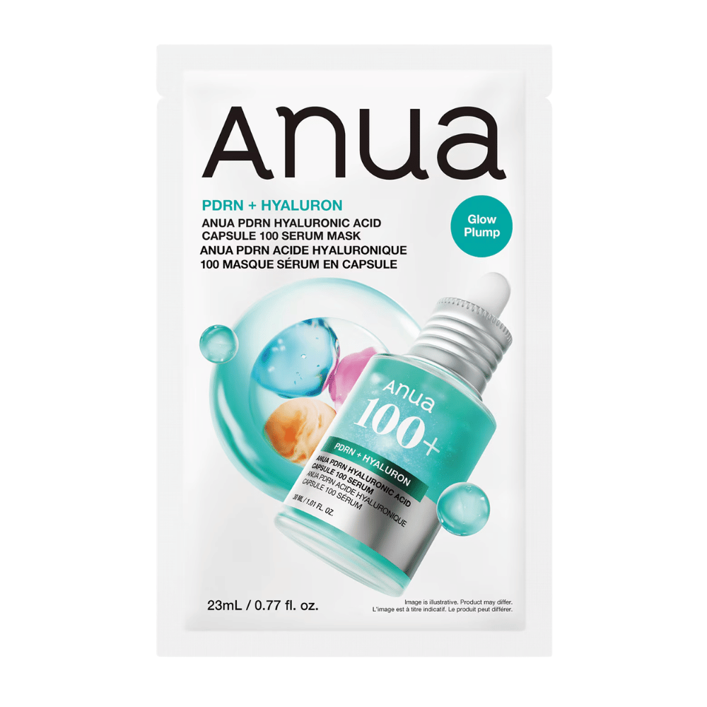 4. Anua PDRN Hyaluronic Acid Capsule 100 Serum Mask 23 ml – korejska sheet mask z PDRN in hialuronsko kislino