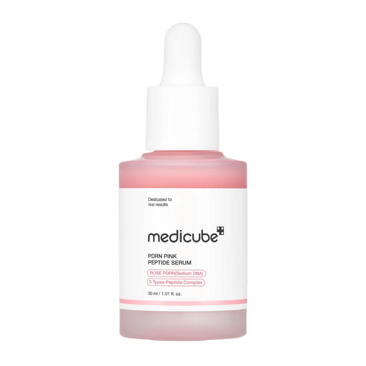 Medicube PDRN Pink Peptide Serum – Sijajni in obnovitveni serum.

🌹 Rose PDRN (Sodium DNA) – Krepi kožno pregrado in spodbuja obnovo celic.
💖 5 vrst peptidnih kompleksov – Povečuje proizvodnjo kolagena in izboljšuje elastičnost kože.
✨ Daje sijaj – Zmanjšuje neenakosti in daje sijočo kožo.

Popolno za enakomerno, čvrsto in navlaženo kožo!