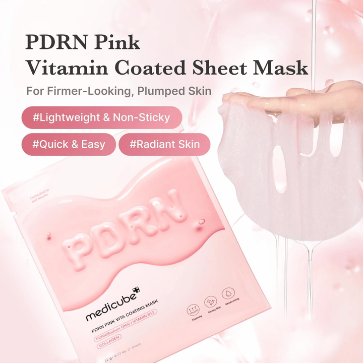 Slika izdelka z masko in embalažo – poudarek na vlažilnem učinku sheet mask z lahkim, nelepljivim občutkom.