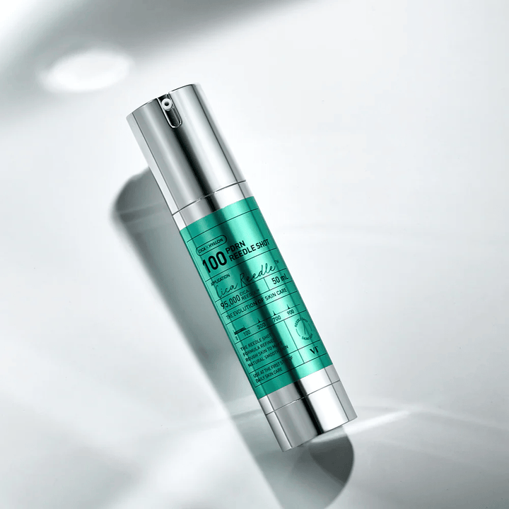 VT Cosmetics PDRN Reedle Shot 100 serum v steklenički s pumpico z učinkom mikroneedlinga, ki izboljša strukturo kože in spodbuja obnovo