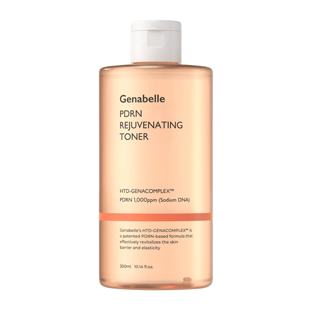 Genabelle PDRN Rejuvenating Toner 300 ml z PDRN in niacinamidom za navlaženo, mehko in bolj elastično kožo.