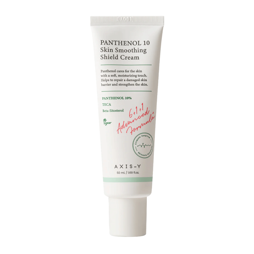 AXIS-Y Panthenol 10 Skin Smoothing Shield Cream slika izdelka 50 ml na belem ozadju