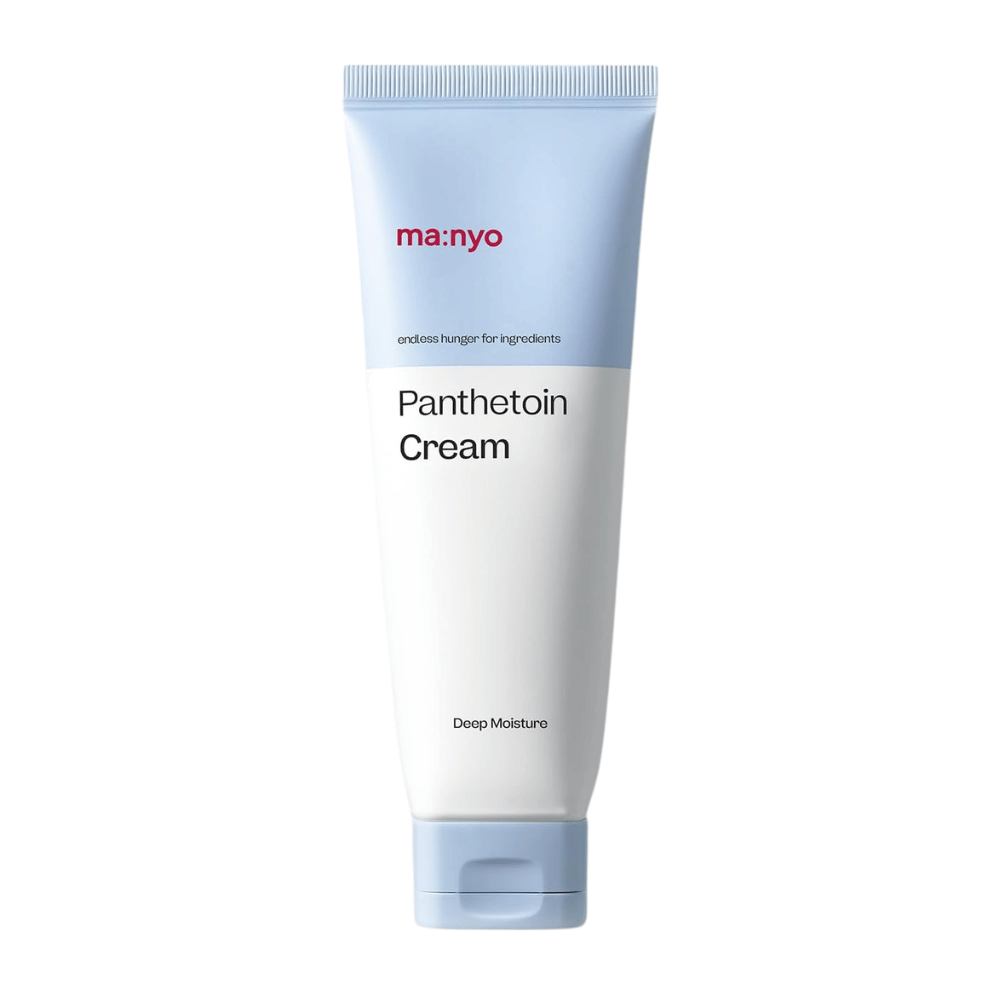 4. Ma:nyo Panthetoin Cream – vlažilna krema za obraz v beli in svetlo modri tubi z besedilom Deep Moisture na belem ozadju