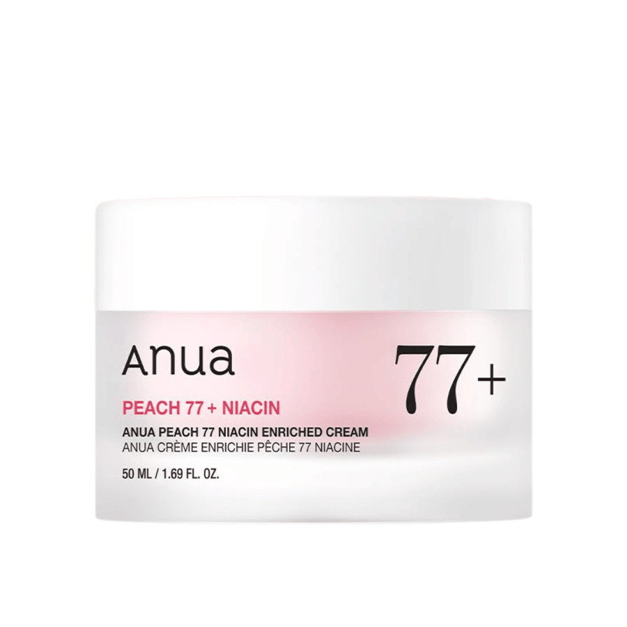 Slika izdelka Anua Peach 77% Niacin Enriched Cream 50 ml – krem, ki daje sijaj in vlaži z niacinamidom.