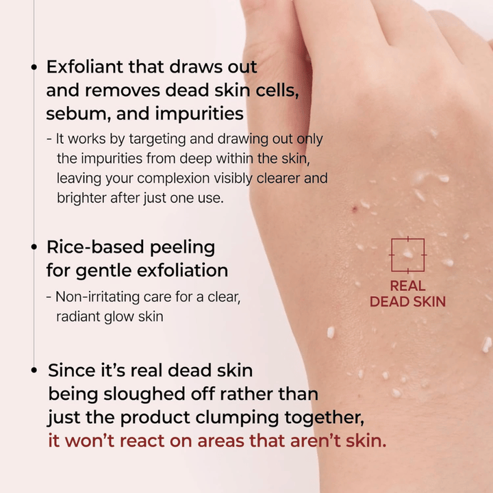 Dr.Melaxin Peel Shot eksfoliantna black rice ampoule, ki odstranjuje odmrle kožne celice in sebum za bolj jasno in enakomerno kožo
