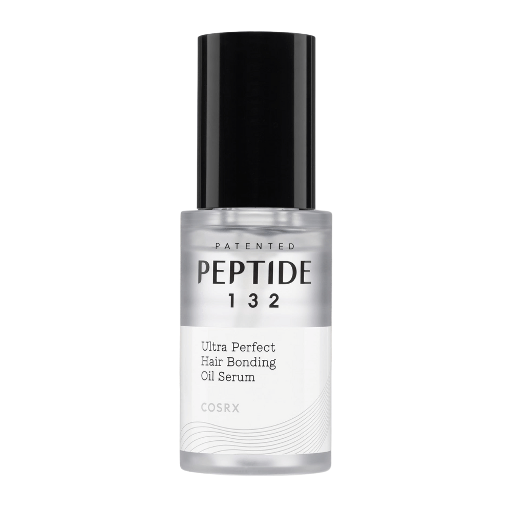 Slika izdelka COSRX Peptide 132 Ultra Perfect Hair Bonding Oil Serum – obnovitveno olje za lase, ki krepi in daje sijaj.