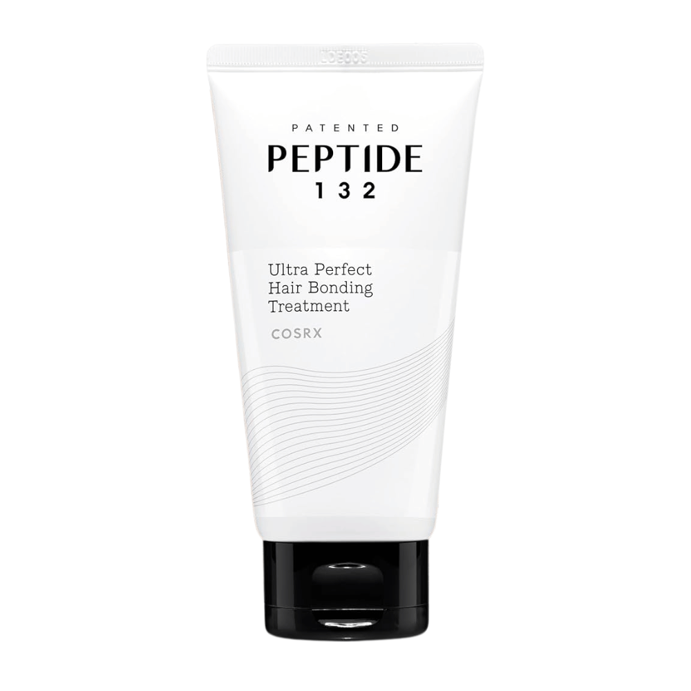 Slika izdelka COSRX Peptide 132 Ultra Perfect Hair Bonding Treatment – obnovitvena maska za lase, ki krepi in vlaži lase.