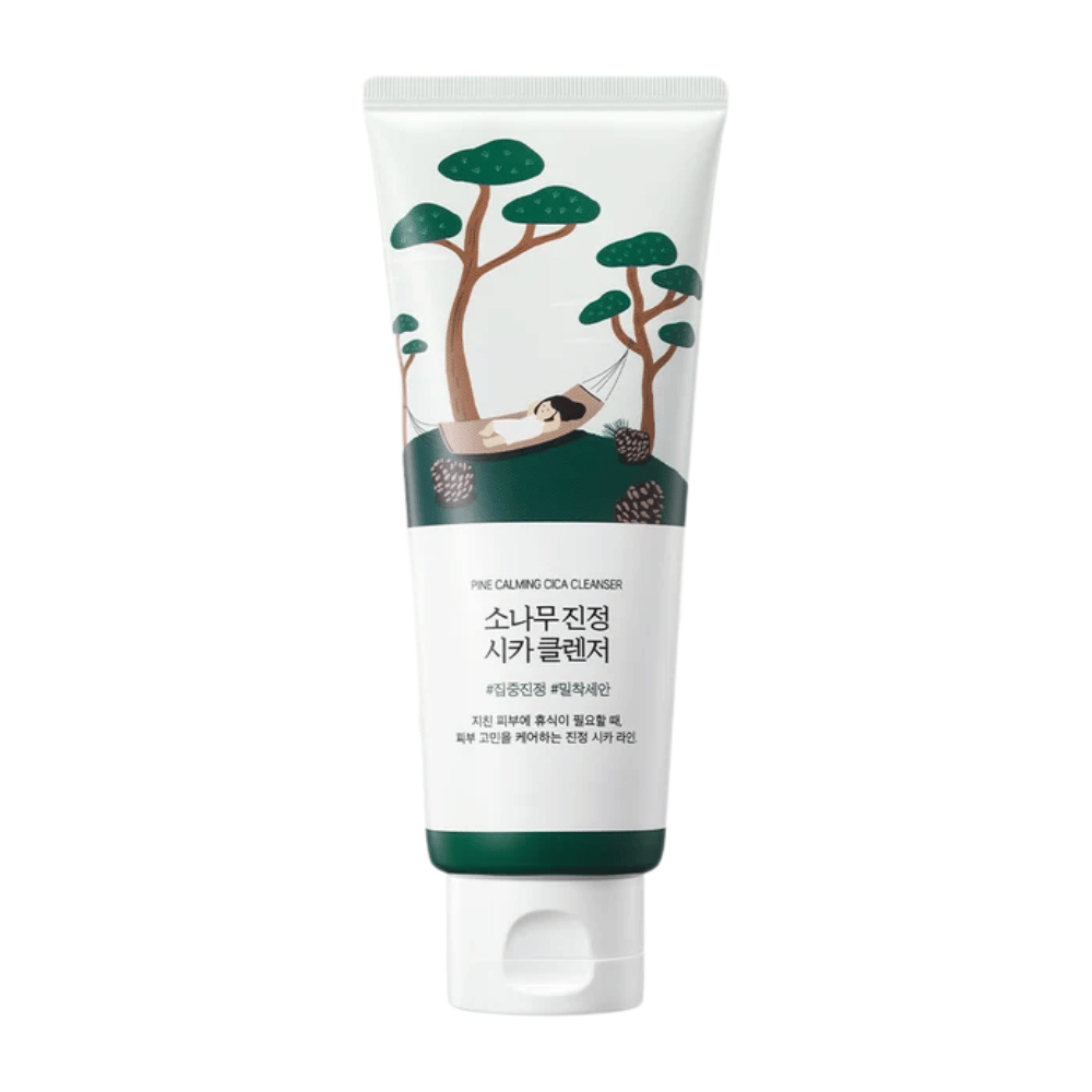 ROUND LAB Pine Calming Cica Cleanser – slika izdelka pomirjujočega korejskega čistila za obraz