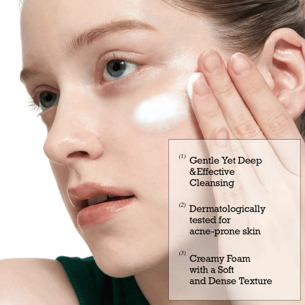 ROUND LAB Pine Calming Cica Cleanser – nežno globinsko čiščenje s kremasto in mehko peno