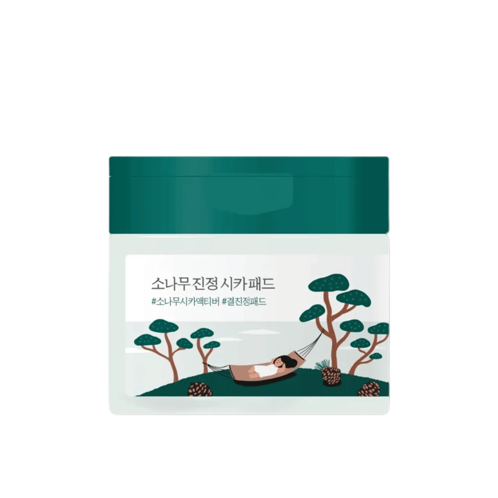 ROUND LAB Pine Calming Cica Pad – slika izdelka pomirjujočega korejskega toner pads