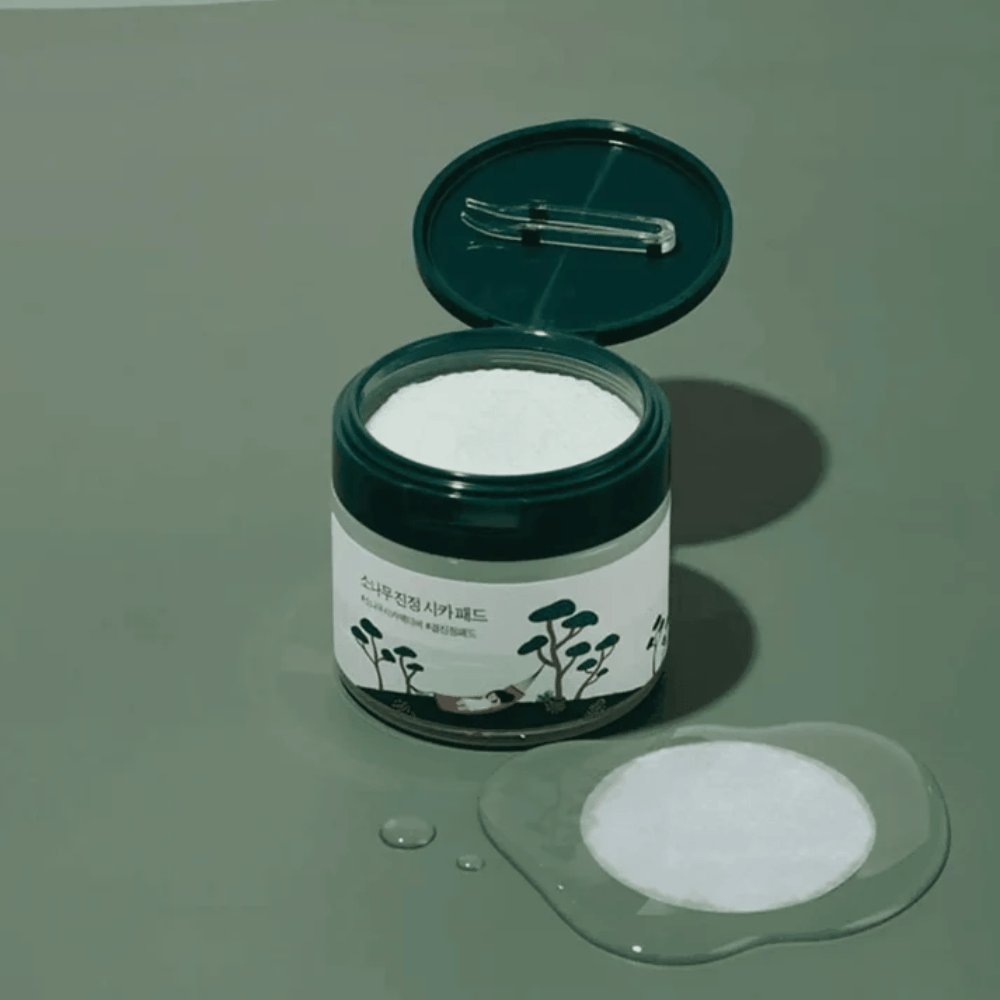 ROUND LAB Pine Calming Cica Pad – korejski toner pads za pomirjujočo nego kože