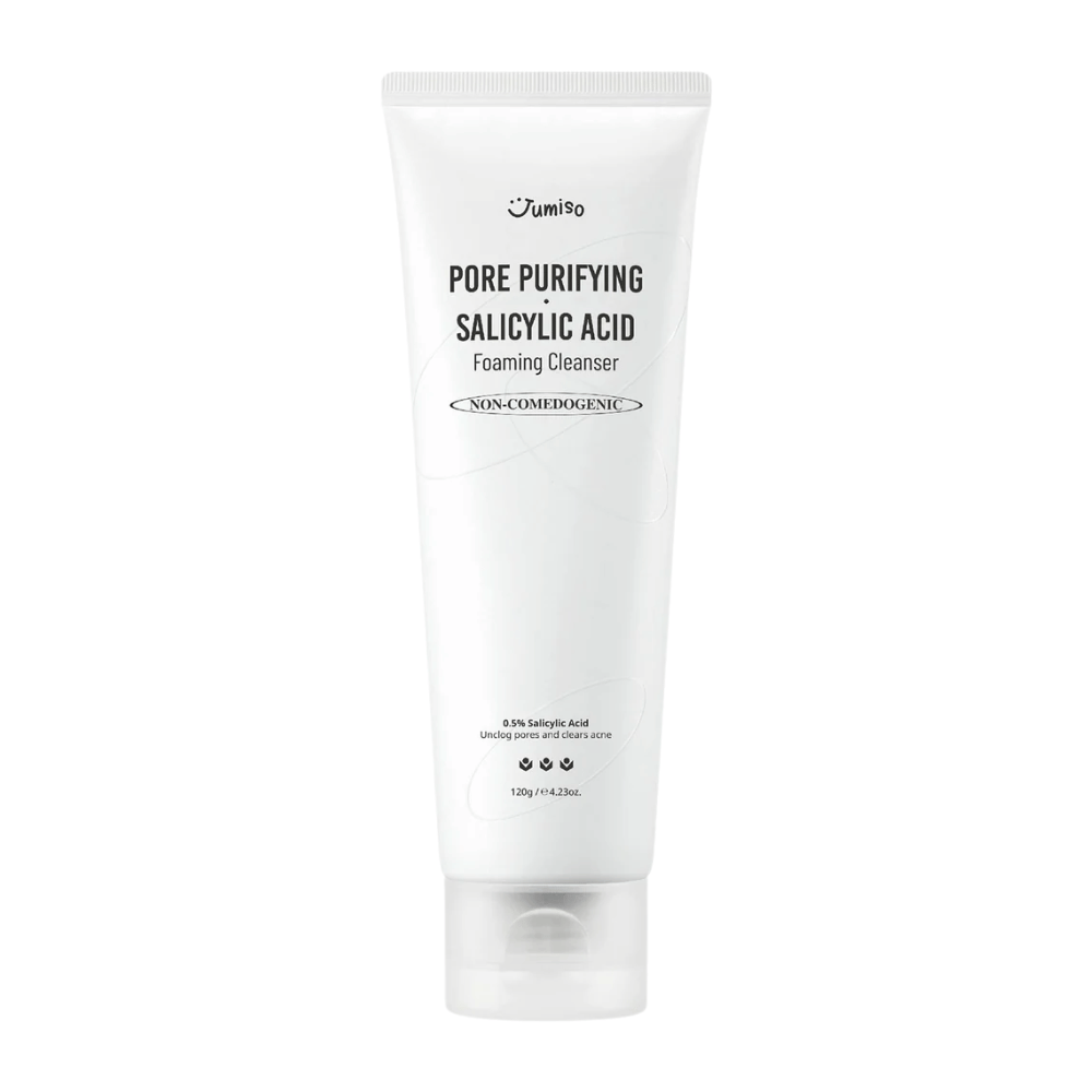 Jumiso Pore Purifying Salicylic Acid Foaming Cleanser 120g – nekomedogeni čistilni gel za obraz z 0,5% salicilne kisline za kožo, nagnjeno k aknam in mastno kožo