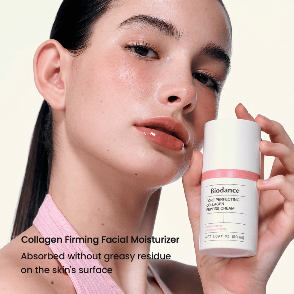 Biodance Pore Perfecting Collagen Peptide Cream 50 ml – kolagen vlažilna krema, ki se vpije brez lepljivega zaključka