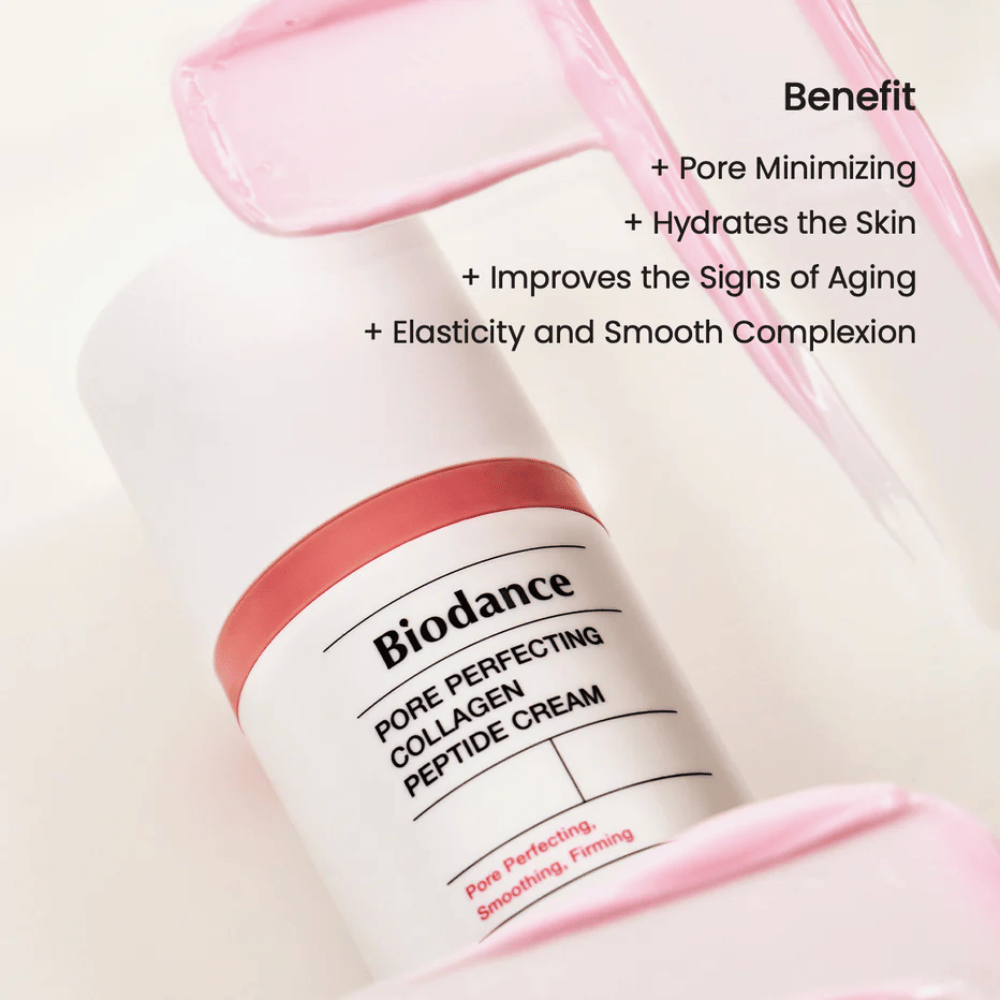 Biodance Pore Perfecting Collagen Peptide Cream konsistenca – pore zmanjšujoča in učvrstitvena krema za obraz s kolagenom