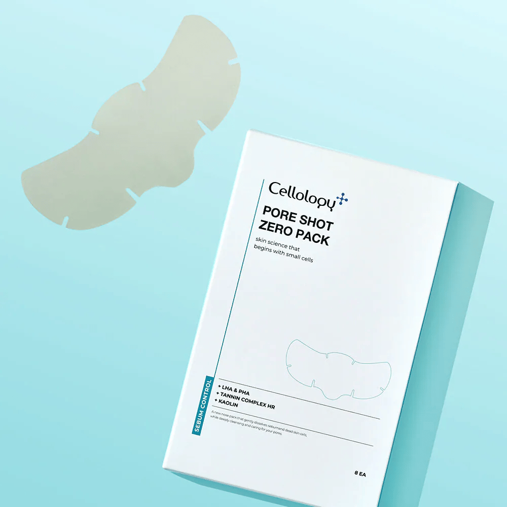 Cellology Pore Shot Zero Pack – korejski obliži za pore in nadzor loja