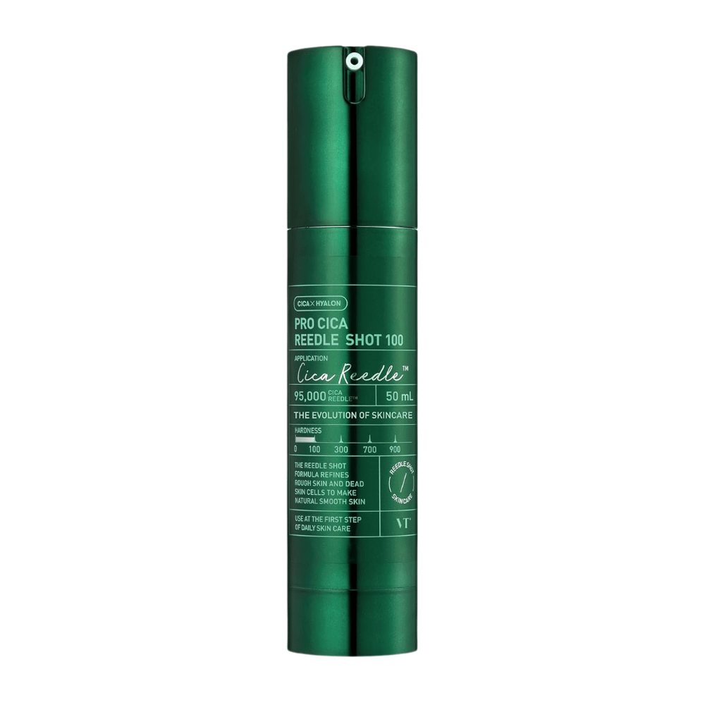 VT Cosmetics Pro Cica Reedle Shot 100 50 ml pomirjujoč serum s CICA Reedle tehnologijo za občutljivo in razdraženo kožo