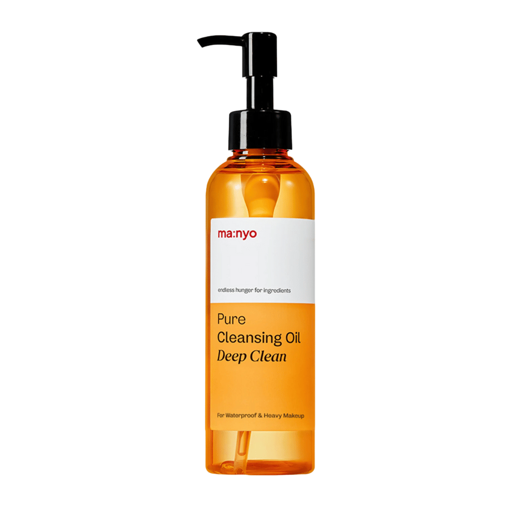 ma:nyo Pure Cleansing Oil Deep Clean produktna slika – korejsko čistilno olje, razvito za odstranjevanje sončne kreme, ličil in odvečne maščobe.