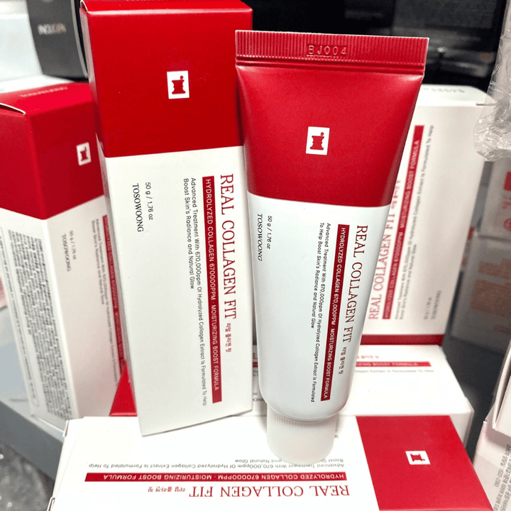 Tosowoong Real Collagen Fit vsebuje hidroliziran kolagen in globinsko vlaži kožo, hkrati pa krepi elastičnost kože. Formula izboljšuje sijaj kože in naravno pregrado, kar daje svež in mladosten videz. Idealna za vsakodnevno uporabo.