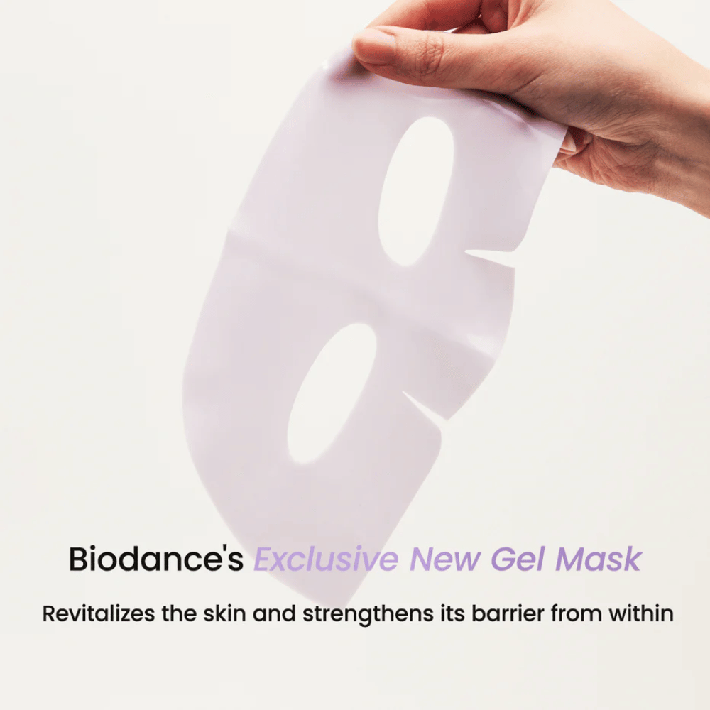 Embalaža Biodance Rejuvenating Caviar PDRN Real Deep Mask s poudarkom na anti-age, obnovi kože in sijaju