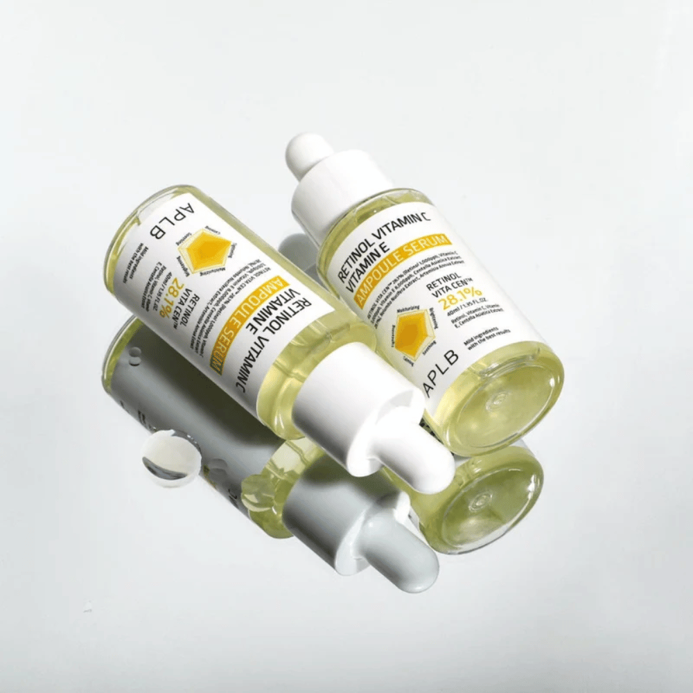 APLB Retinol Vitamin C Vitamin E Ampoule Serum stekleničke z zrcalnim učinkom