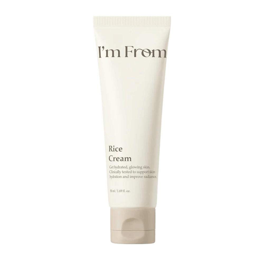 I'm From Rice Cream 50 ml vlažilne kreme za obraz z riževim izvlečkom za sijaj in močno kožno bariero