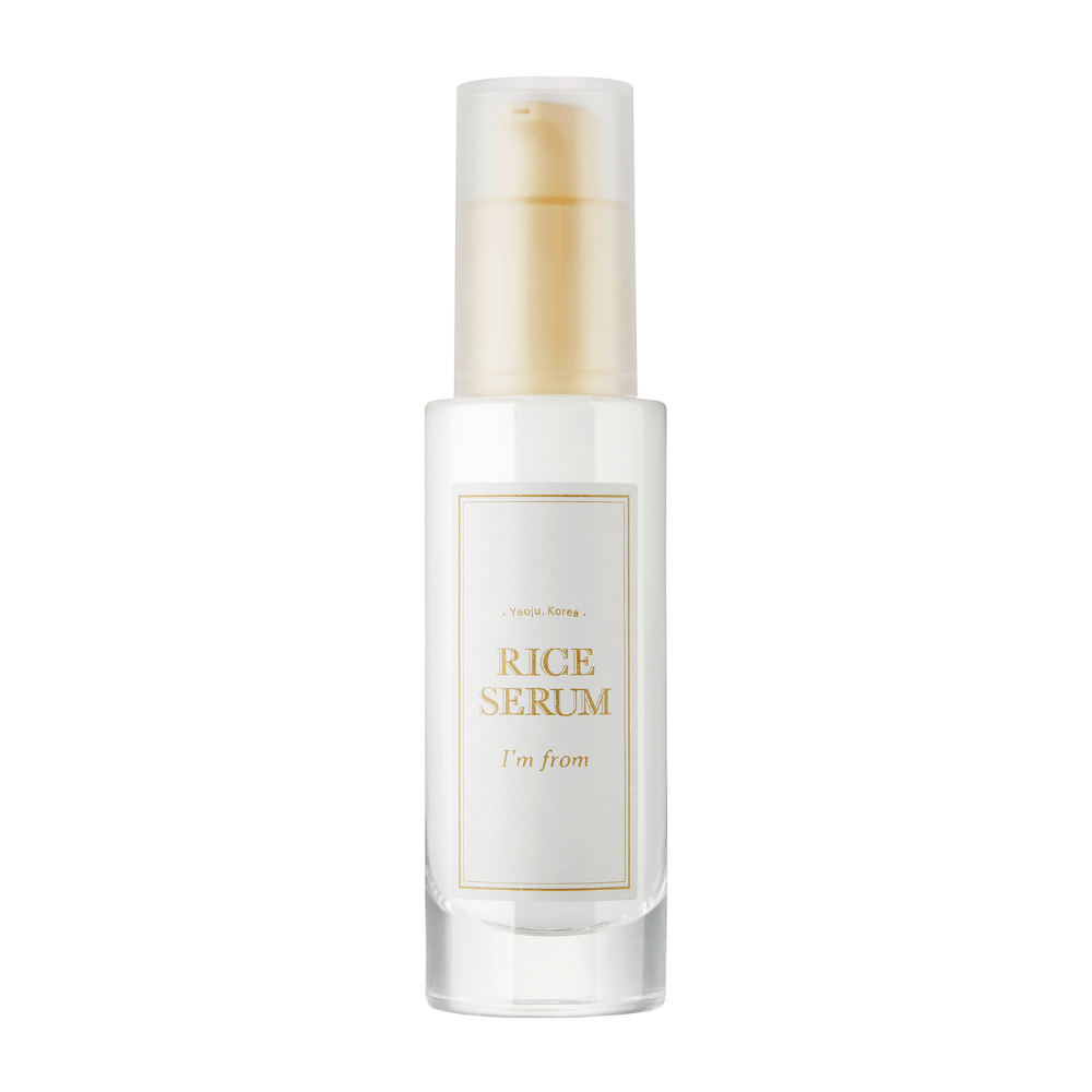 Steklenička z "I'm from" Rice Serum, serum za nego kože z izvlečkom riža.