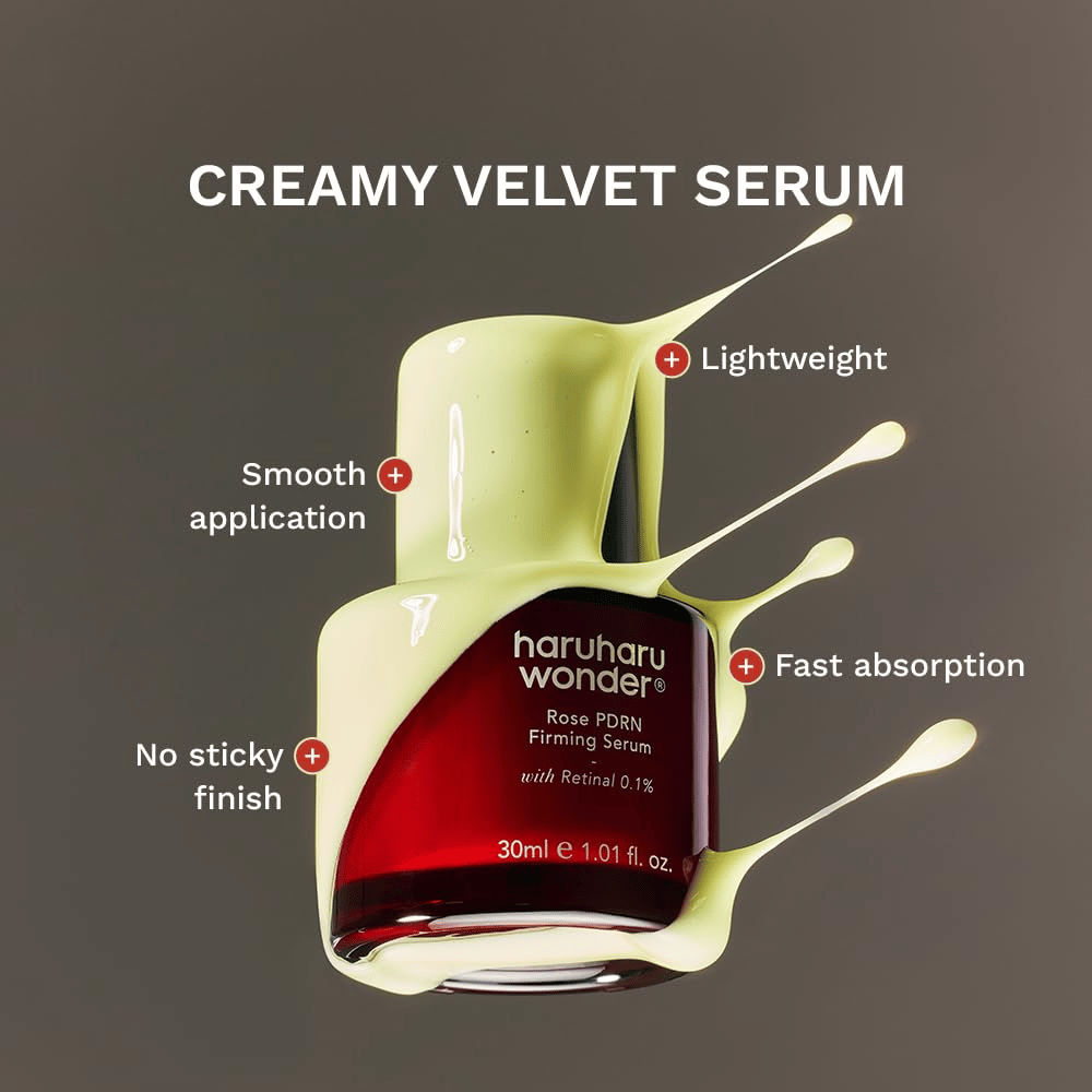 Haruharu Wonder Rose PDRN Firming Serum – lahkoten kremast serum s hitro absorpcijo in nelepljivim zaključkom