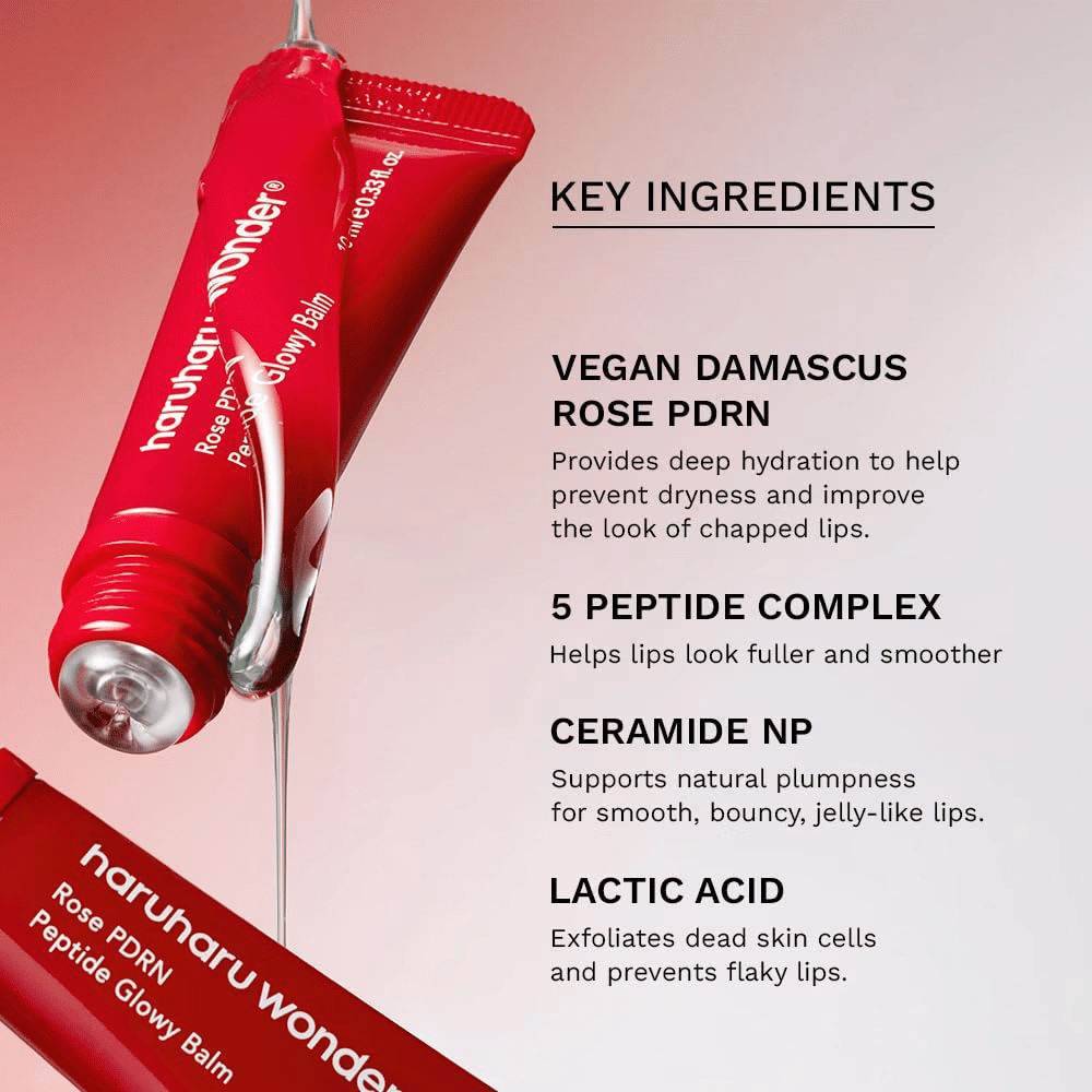 Haruharu Wonder Rose PDRN Peptide Glowy Balm z veganskim Rose PDRN, peptidi, ceramidom NP in mlečno kislino