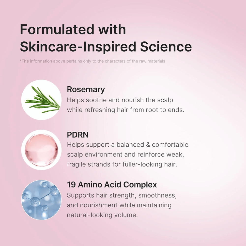 Medicube Rosemary PDRN Hair & Scalp Conditioner za suhe, krepaste in poškodovane lase z učinkom krepitve in povečanja volumna