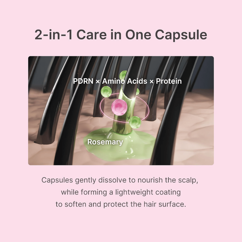 Medicube Rosemary PDRN Hair & Scalp Conditioner z rožmarinom, PDRN in 19 aminokislinami, ki negujejo lase in lasišče