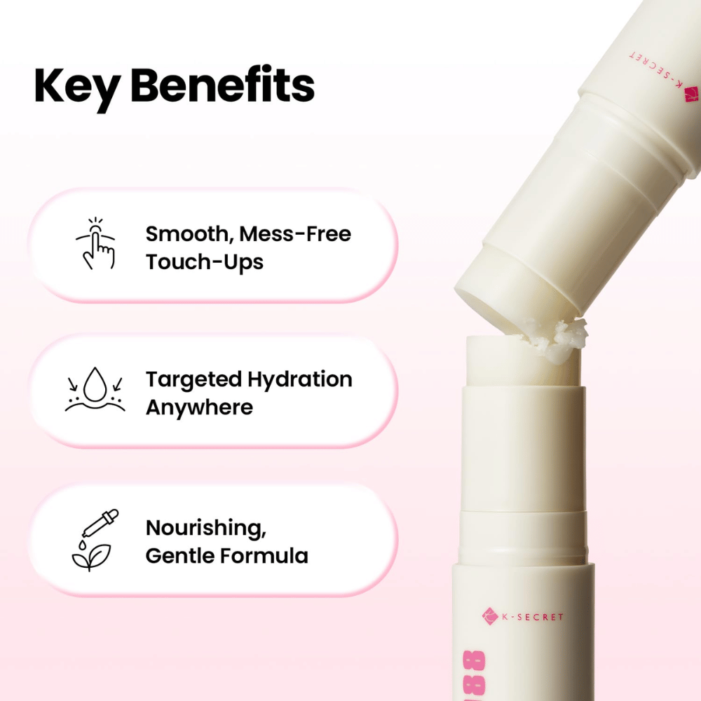 K-SECRET SEOUL 1988 Multi Balm Collagen Complex 7 + Plum – negovalni balzam v stiku za ciljno vlaženje suhe kože.