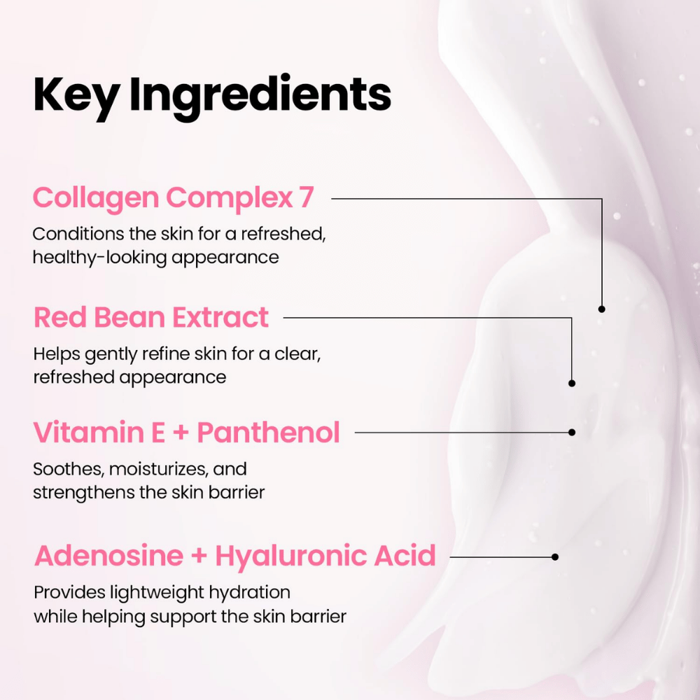 K-SECRET SEOUL 1988 Sleeping Mask – vsebuje Collagen Complex 7, izvleček rdečega fižola, vitamin E, pantenol, adenozin in hialuronsko kislino.