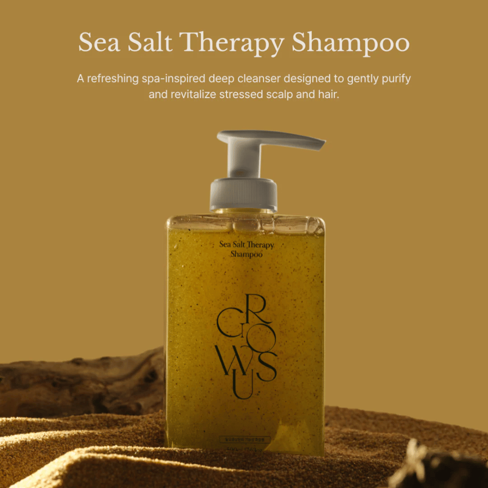 GROWUS Sea Salt Therapy Shampoo – globinsko čistilni šampon za obremenjeno lasišče in mastne lase