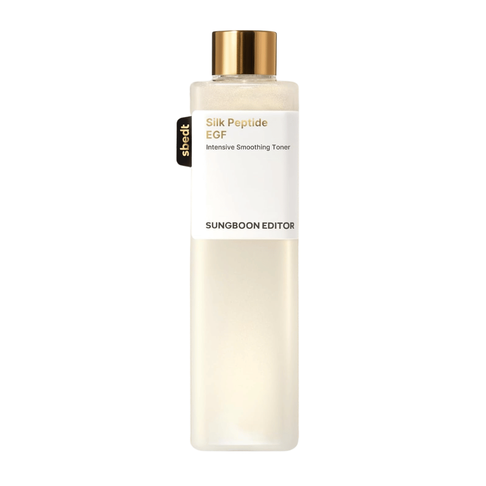 1. SUNGBOON EDITOR Silk Peptide EGF Intensive Smoothing Toner – slika izdelka za tonik za obraz