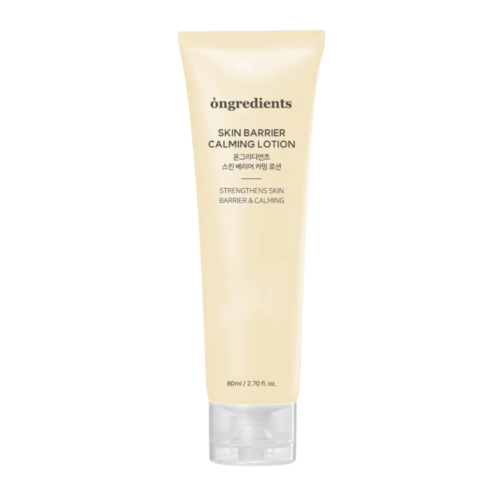 Ongredients Skin Barrier Calming Lotion 80 ml lahke kreme za obraz, ki izboljša zaščito kože, vlaži ter daje mehko, uravnoteženo kožo.