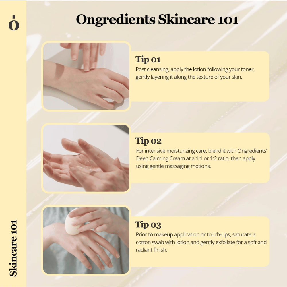 Ongredients Skin Barrier Calming Lotion losjon za obraz, ki krepi kožno bariero, vlaži kožo in pomirja občutljivo kožo.