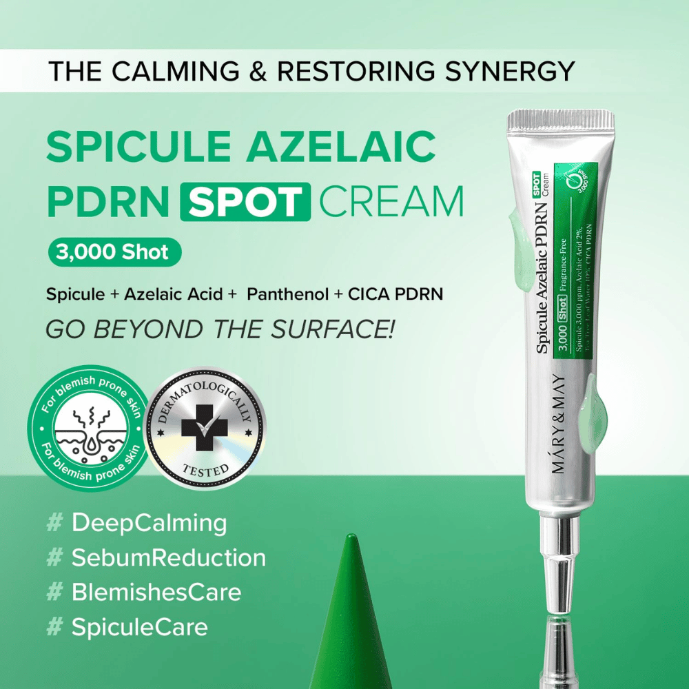 Mary&May Spicule Azelaic PDRN Spot Cream – negovalna točkovna krema za nečistoče in neuravnoteženo kožo